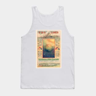 FHS Lines Australia Vintage Poster 1906 Tank Top